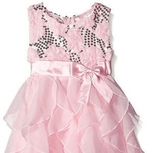 Girls AMERICAN PRINCESS Sequin Cascading Ruffles